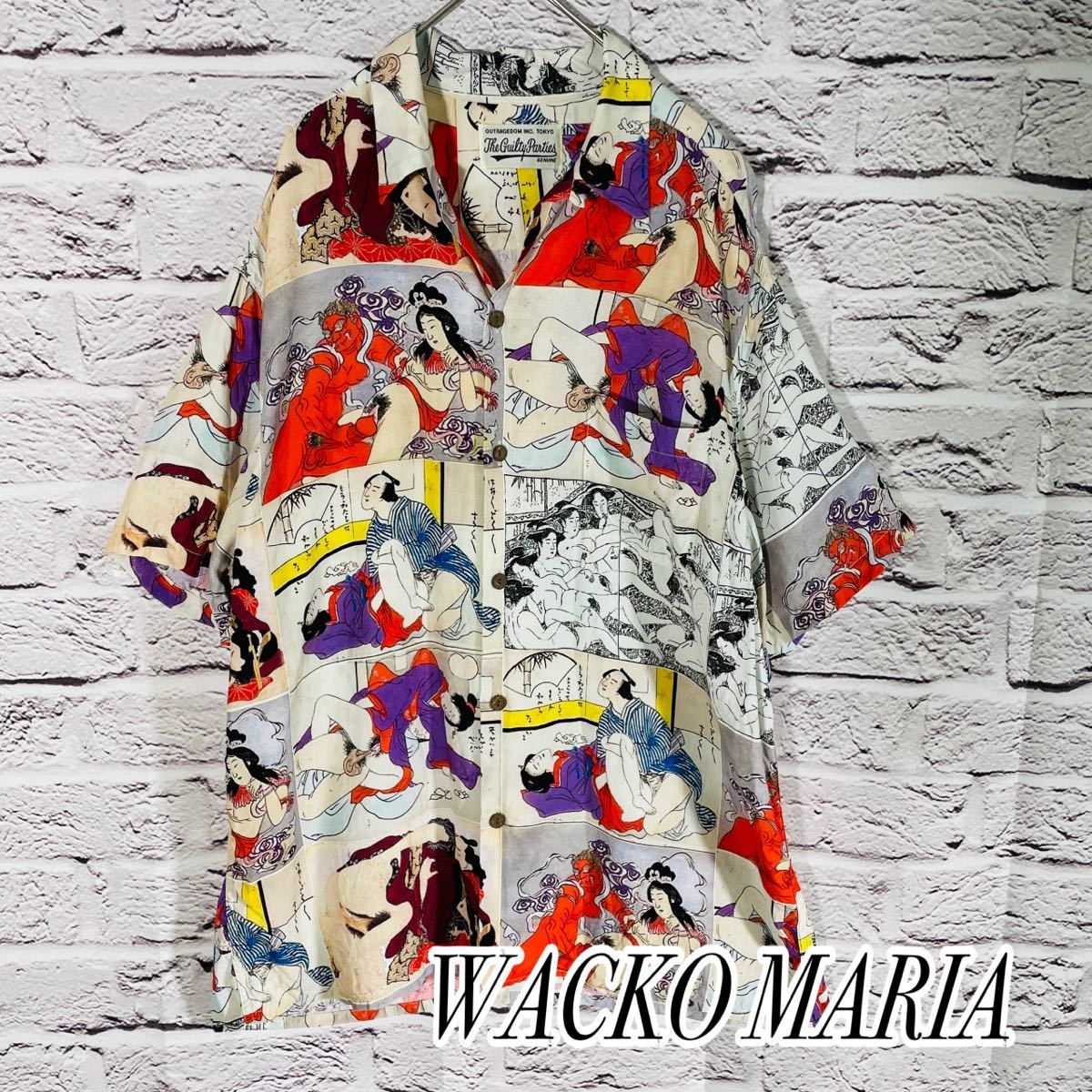 シャツ ワコマリア wacko maria 春画 シャツ XL Y0Uq3-m89466250541 て