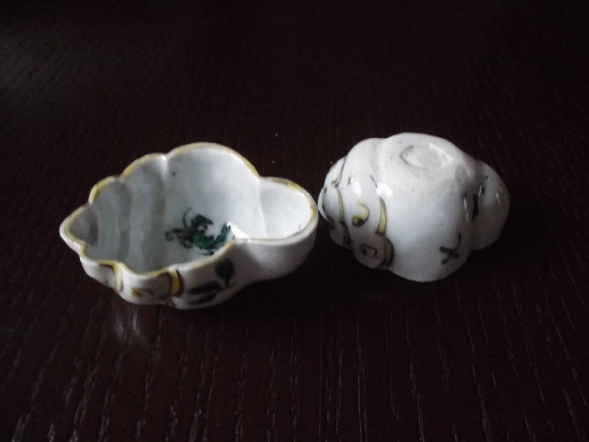 村田眞人　色絵貝形猪口5客　新品未使用品