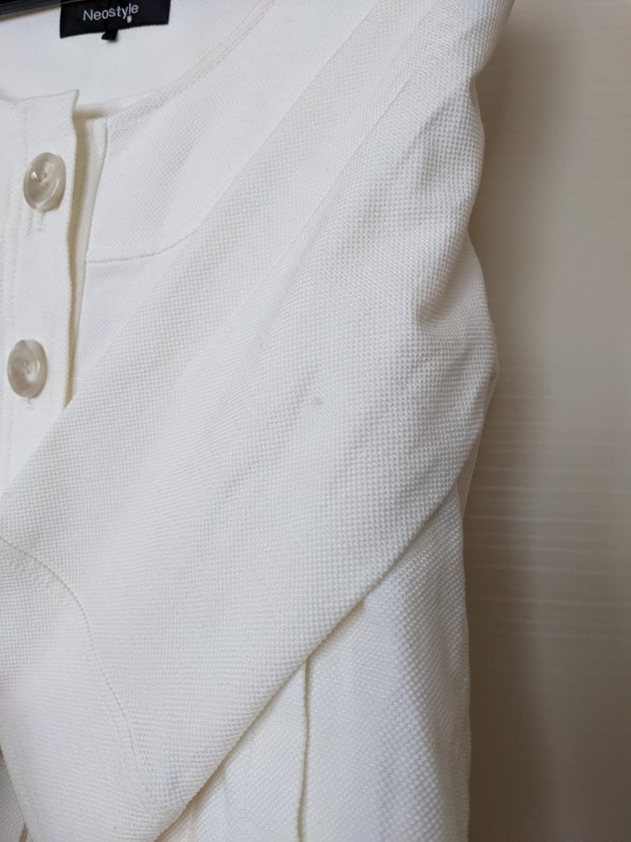 NEOSTYLEスーツ ノーカラージャケット スカート 入学式　入園式　フォーマル　通勤服　七五三　春服