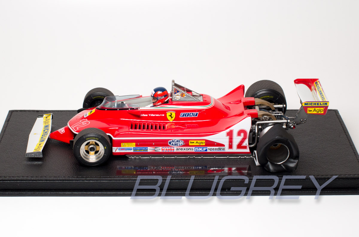 GP REPLICAS 1/18 Ferrari F1 312 T4 #12 Голландия GP 1979 Jill * vi run-vuFerarri GILLES VILLENEUVE GP002CN