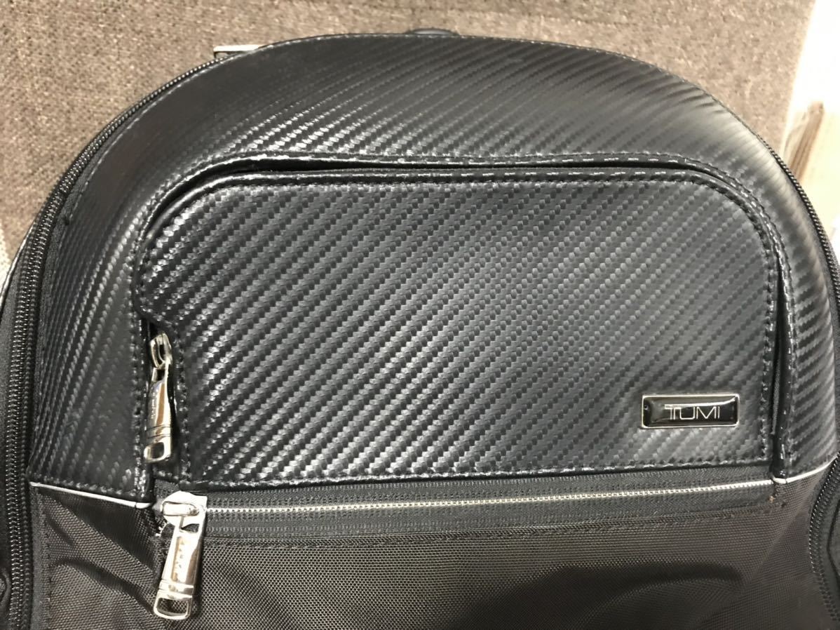 TUMI トゥミ 30380DO Collet バックパック リュック カーボンコーティング レザー 黒 ブラック BLACK かばん ビジネスバッグ　送料無料