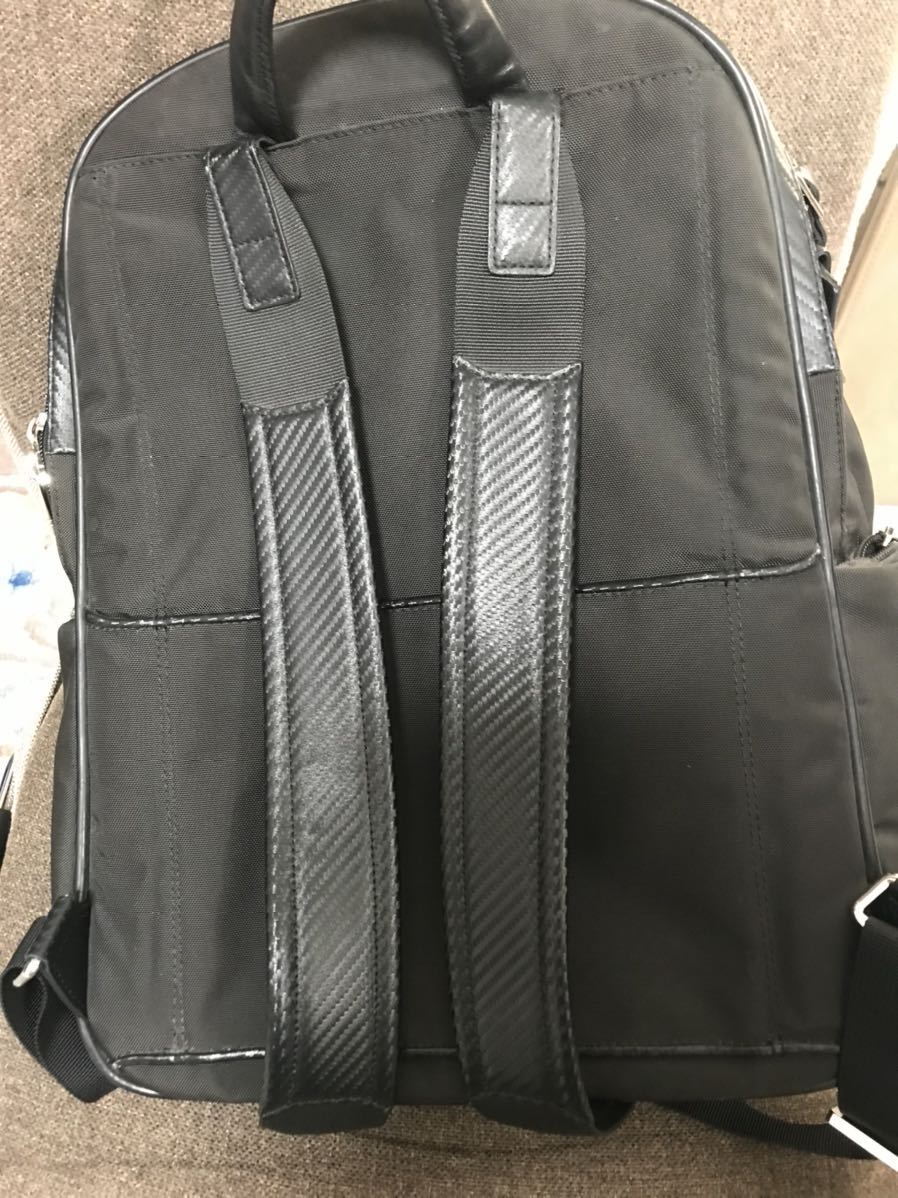 TUMI トゥミ 30380DO Collet バックパック リュック カーボンコーティング レザー 黒 ブラック BLACK かばん ビジネスバッグ　送料無料