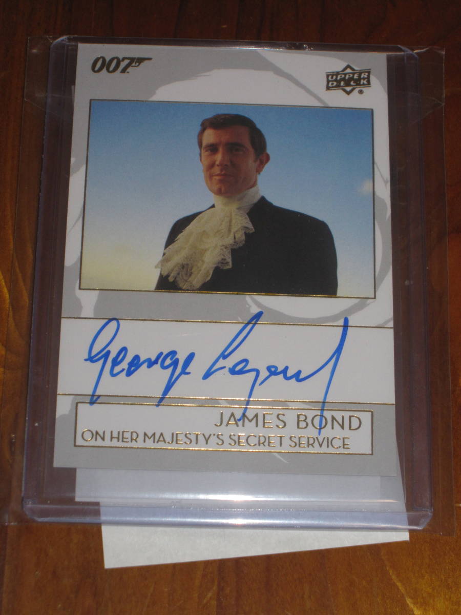 Upper Deck 2019 007 James Bond GEORGE LAZENBY as James Bond 直筆