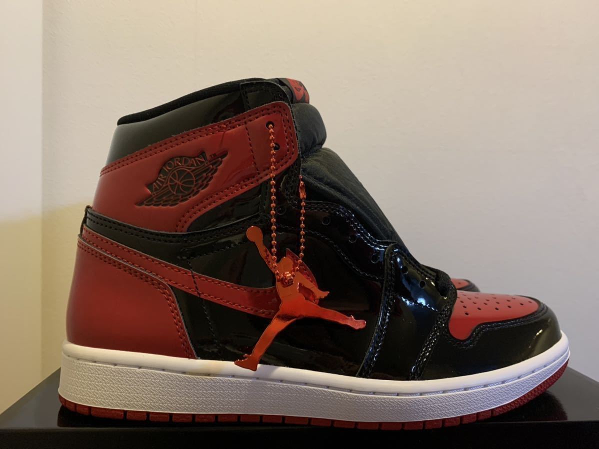 26.5cm 国内正規品 Nike Air Jordan 1 Retro High OG patent bred US8