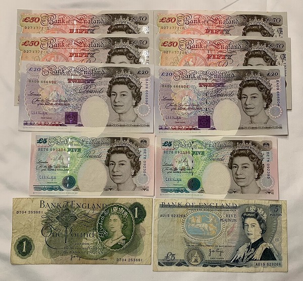 イギリス ポンド £ 旧紙幣 20ポンド札5枚 美品 | myglobaltax.com