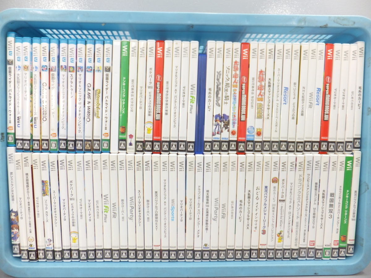 ◇ジャンク　Wii WiiU ソフト　84本セット(WiiU12本　Wii72本）　ダブりあり 同梱不可 1円スタート_画像1