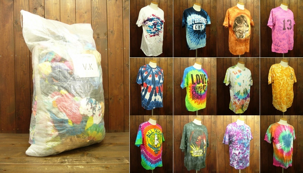 【 USA古着卸 】 即決 ◆ HALF BALE販売 ◆ Tie-Dye T-Shirts ◆22KGS◆ タイダイTシャツ ◆ VTI-003BA その他