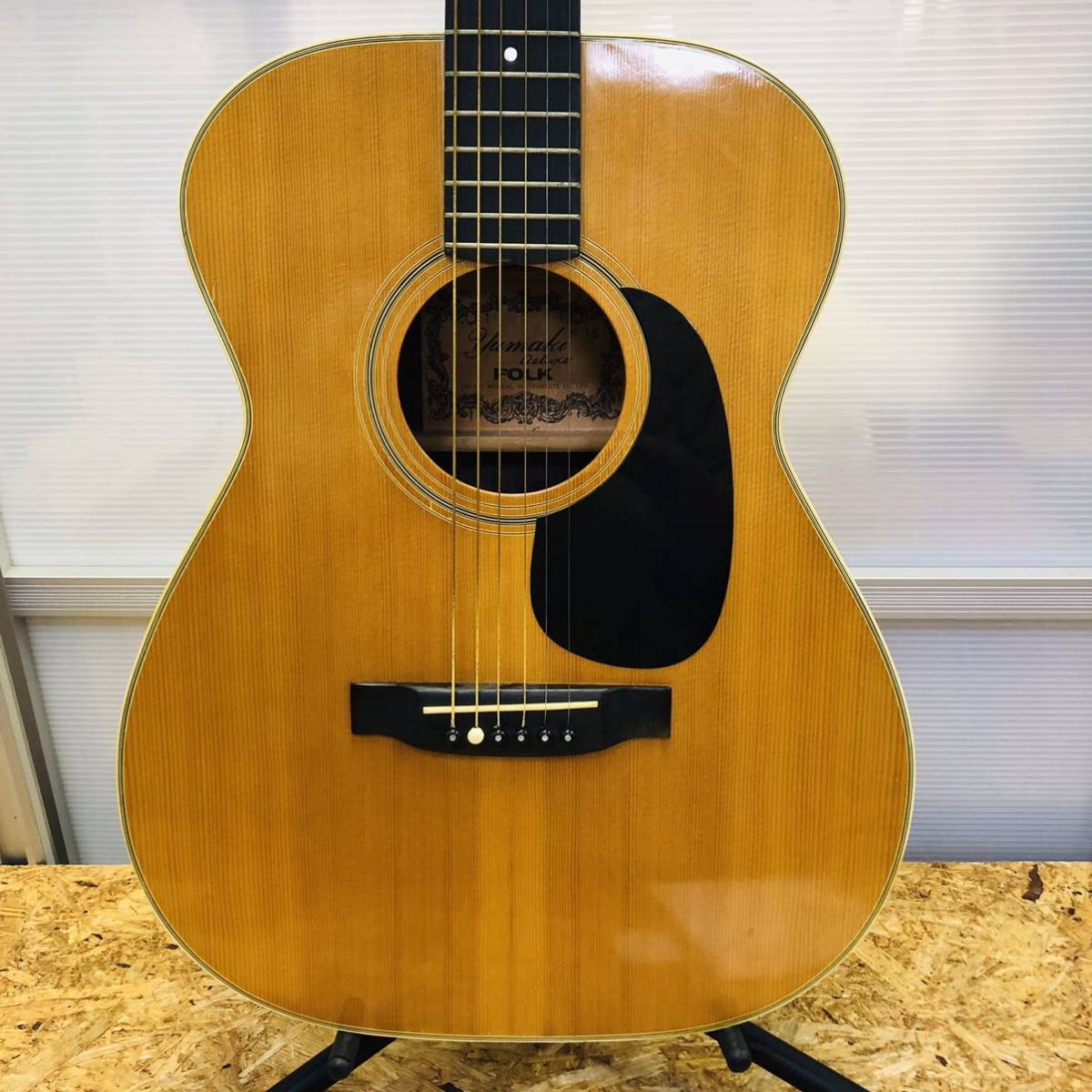 Yamaki Deluxe アコースティックギター Yahoo!オークション - YAMAKI Deluxe FOLK No.15