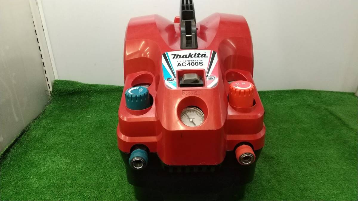 makita マキタ 高圧 一般圧 常圧 内装エアコンプレッサ 3L 赤 AC400S