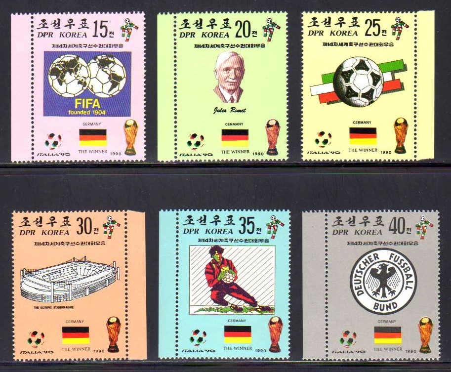 52 北朝鮮 1990 サッカー ワールドカップ 西ドイツ優勝 6種完 アジア 売買されたオークション情報 Yahooの商品情報をアーカイブ公開 オークファン Aucfan Com