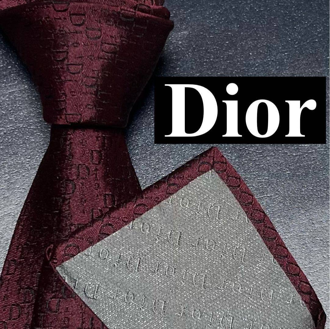 未使用 現行 Dior HOMME ディオールオム ナロータイ ネクタイ シルク 