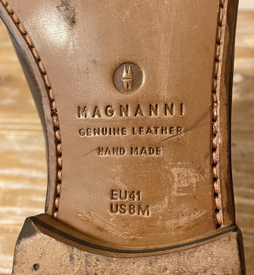 極美品! MAGNANNI マグナーニ スペイン製 タッセルローファー 茶 25.5
