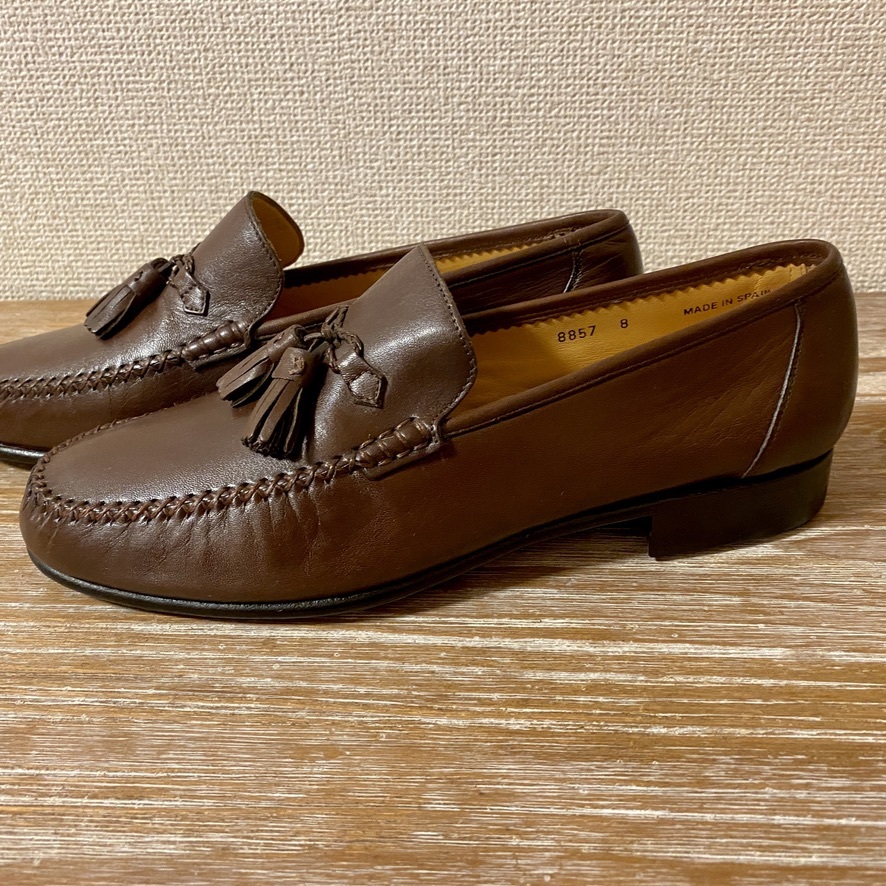 極美品! MAGNANNI マグナーニ スペイン製 タッセルローファー 茶 25.5