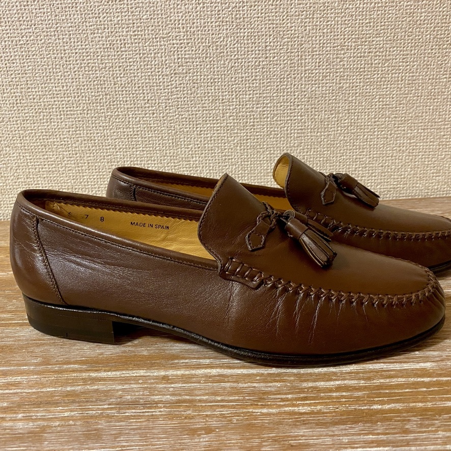 極美品! MAGNANNI マグナーニ スペイン製 タッセルローファー 茶 25.5