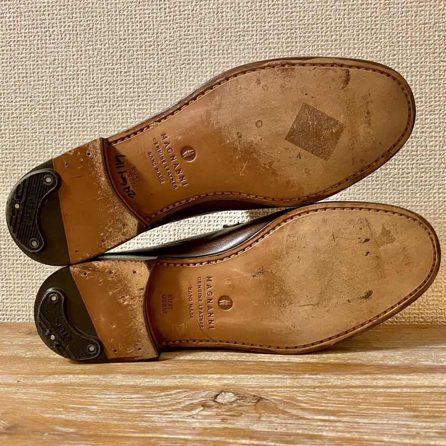 極美品! MAGNANNI マグナーニ スペイン製 タッセルローファー 茶 25.5