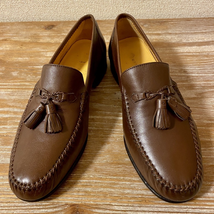 極美品! MAGNANNI マグナーニ スペイン製 タッセルローファー 茶 25.5