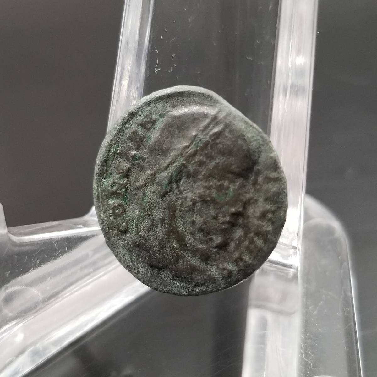 古代ローマ コイン ブロンズ 銅貨 神 アンティーク 発掘品 出土品 古銭 M7_画像2