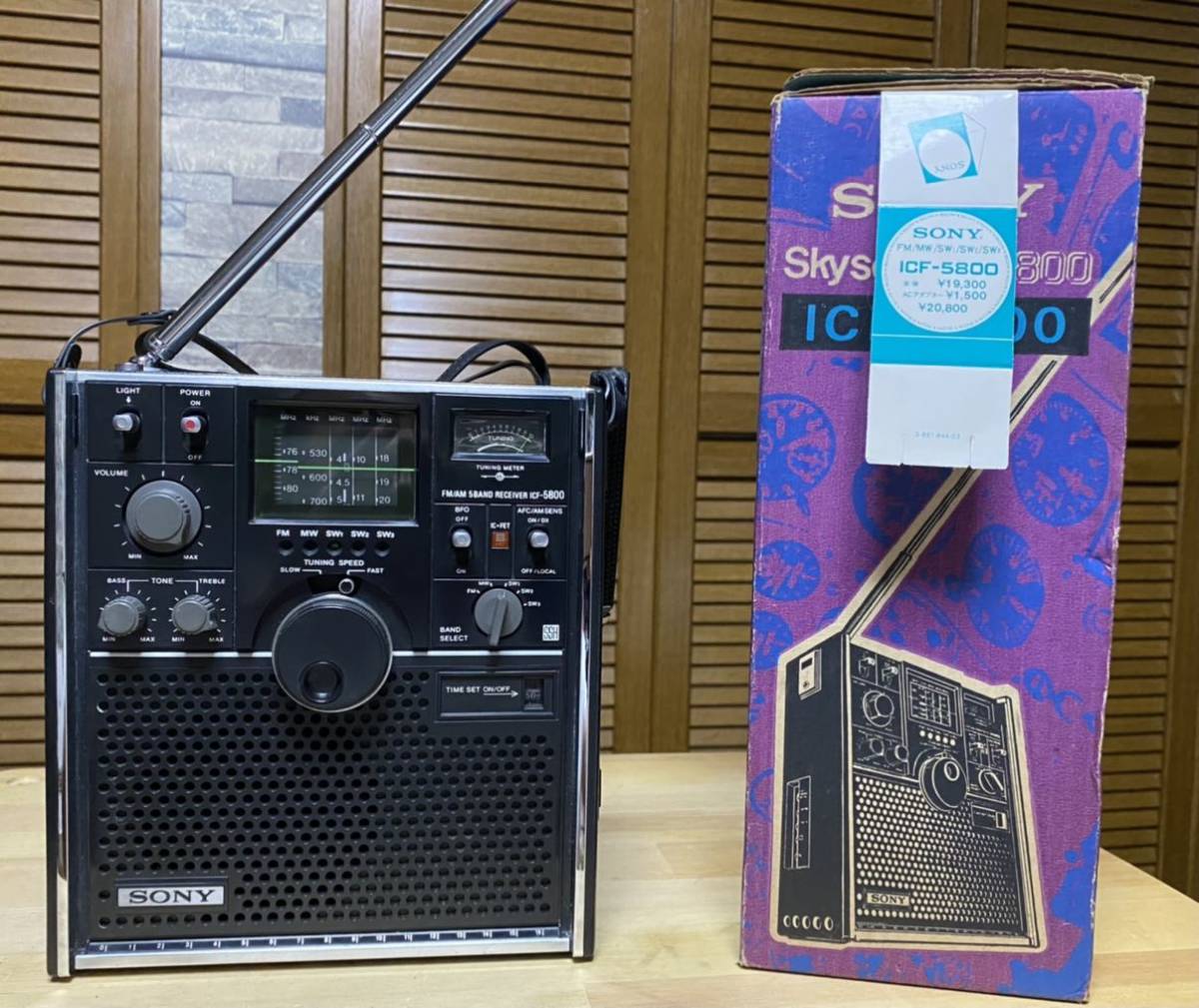 希少 ソニー ICF-5800 美品 元箱付き SONYラジオ