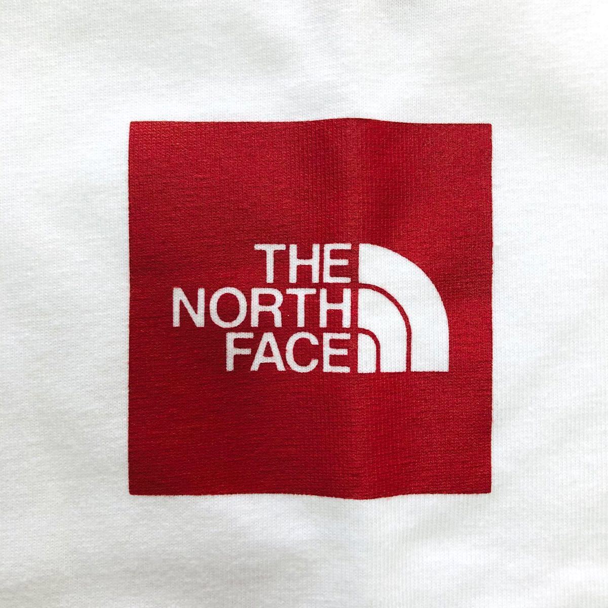 THE NORTH FACE ノースフェイス ロングスリーブスクエアロゴT ホワイトLサイズ