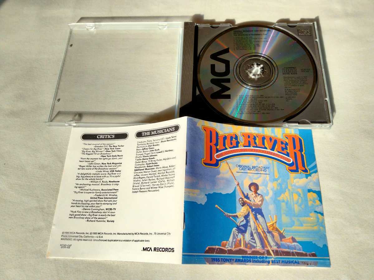 Big River(The Adventures Of Huckleberry Finn) Original Broadway Cast CD MCAD6147 85 год Release,Roger Miller,William Hauptman