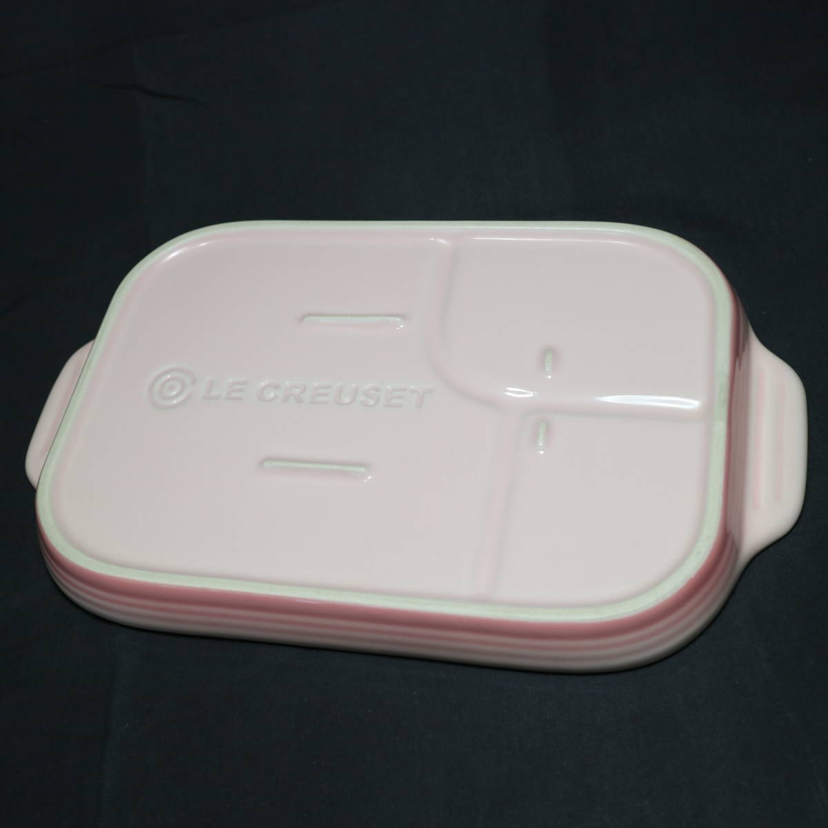  LE CREUSET ルクルーゼ ベビー 陶器 マルチプレート ピンク 食器 皿 乳幼児 インテリア トレー 皿 ベビー用_画像7