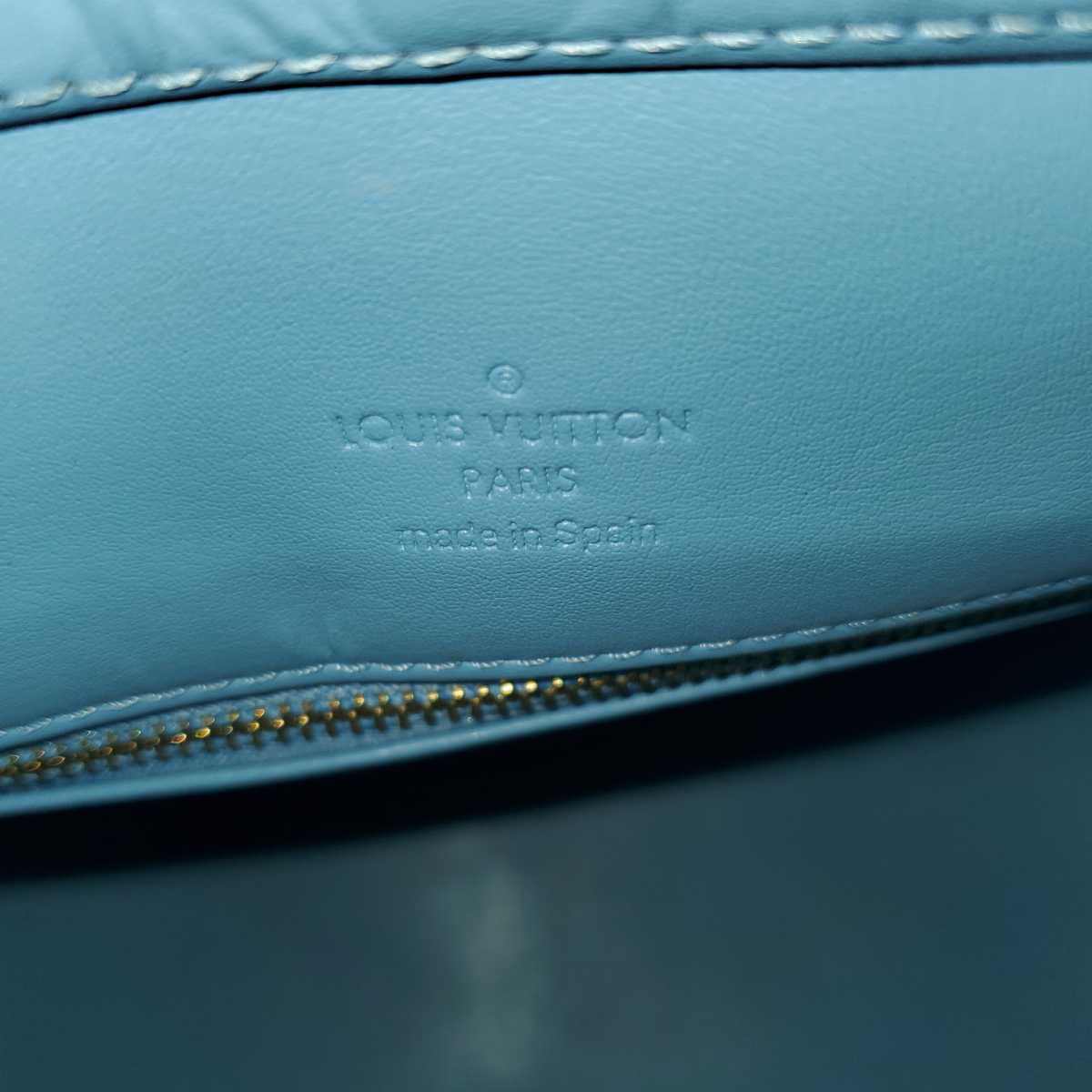 正規品 ★美品★【A-128】Louis Vuitton ヒューストン ディープグリーン ハンドバッグ ショルダーバッグ ヴェルニ_画像9