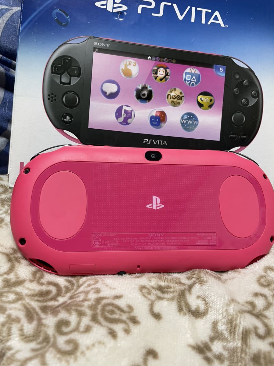 送料無料 中古 Wi-Fiモデル ピンク Vita ブラック PCH-2000ZA15 PlayStation