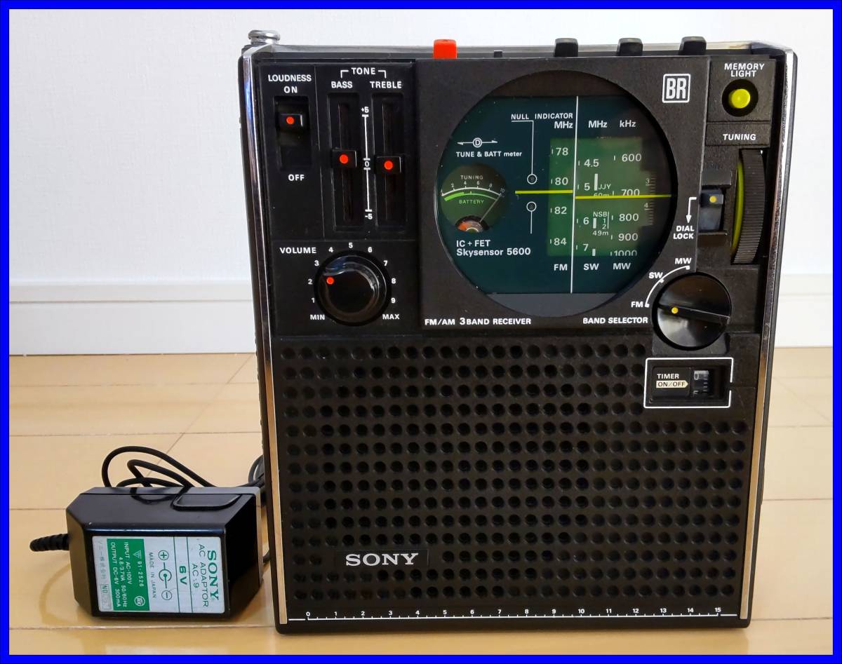 ヤフオク! - 昭和BCLラジオSONY ICF-5600 スカイセンサー