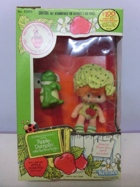 ストロベリーショートケーキ◆80s ビンテージ フィギュア 人形 アップル 亀 箱 ケナー◆Strawberry Shortcake Vintage Kenner ファンシー苺_画像1