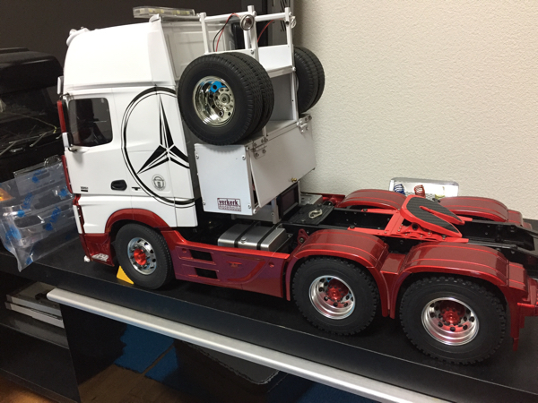 1/14 Actros Benz trailer deco truck 