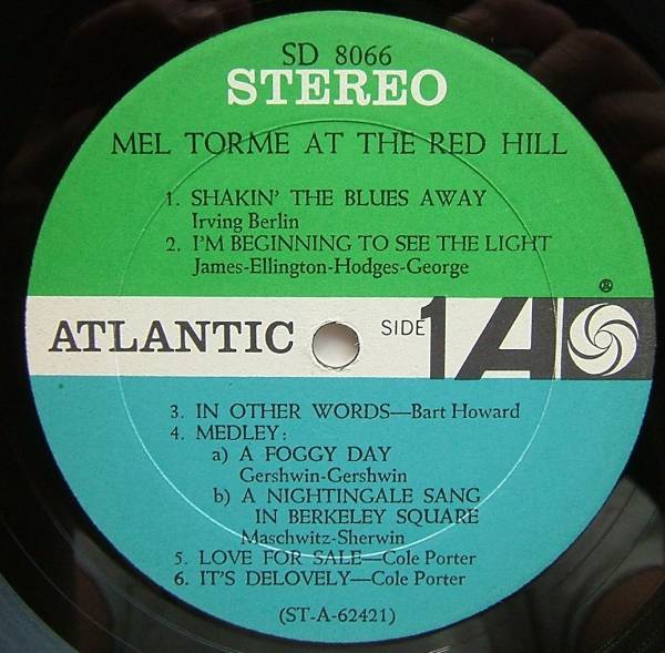 ◆ MEL TORME / At The Red Hill ◆ Atlantic SD-8066 (green/blue) ◆_画像3