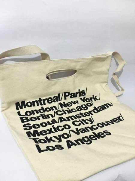 *American Apparel tote bag shoulder bag black britain character total pattern American Apparel 