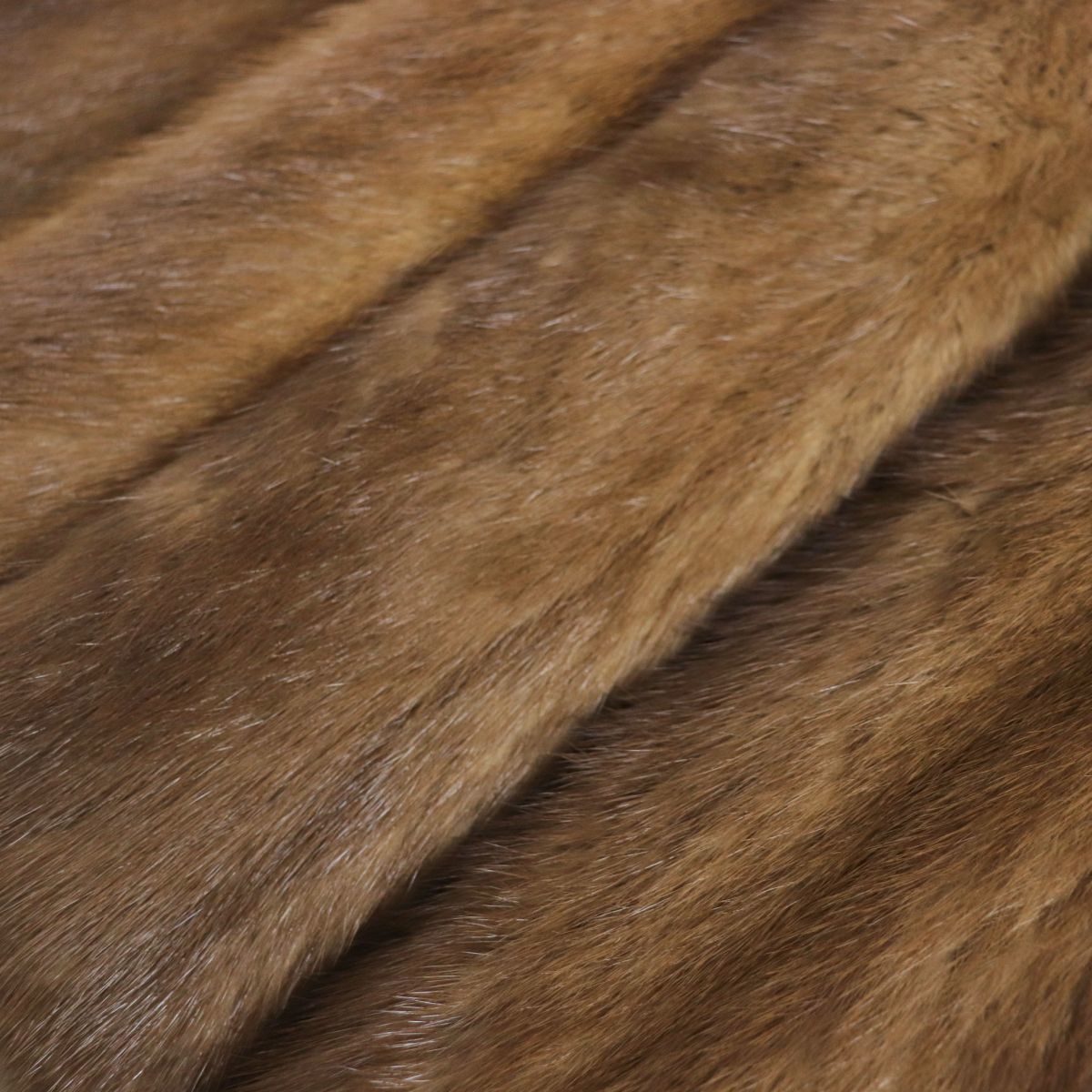 極美品▽MINK ミンク 本毛皮超ロングコート ライトブラウン 毛質艶やか