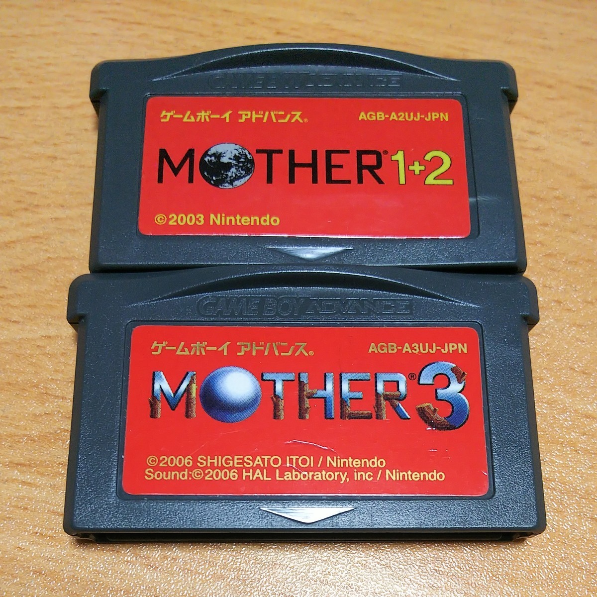 フラッシュメモリ版 MOTHER 1+2 マザー1+2 MOTHER マザー3 ２本セット ゲームボーイアドバンス GBA（¥9,180） 