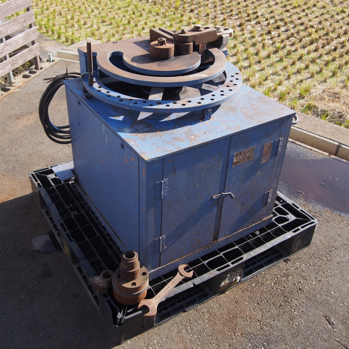 □TOYO? 東洋? KG28 鉄筋曲機 パイプベンダ 三相200V 動作品 □TOYO? 東洋? KG28 鉄筋曲機 パイプベンダ 三相200V 動作品