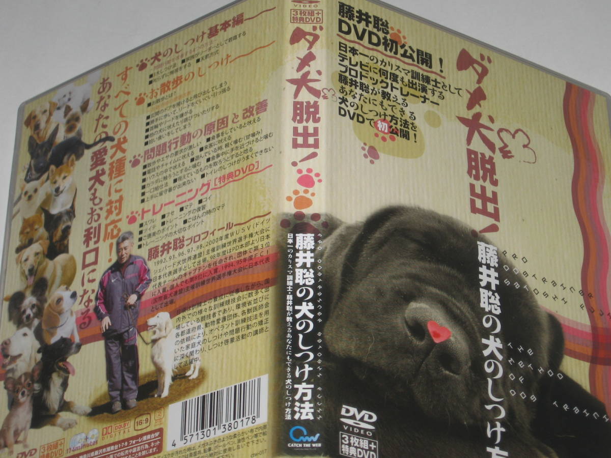 DVD ダメ犬脱出！藤井聡の犬のしつけ方法 DVD 3枚組＋特典DVD_画像5