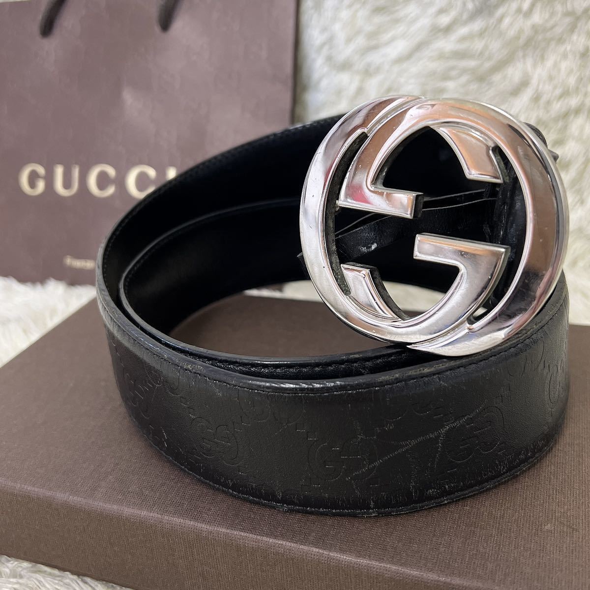 ☆1円スタート☆ 【極美品】 GUCCI グッチ ベルト バックル インター