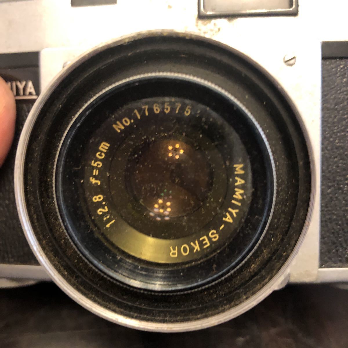 MAMIYA フィルムカメラ 1:2.8 5㎝ 巻き上げ可能　シャッター確認済み　ジャンク品扱い_画像8