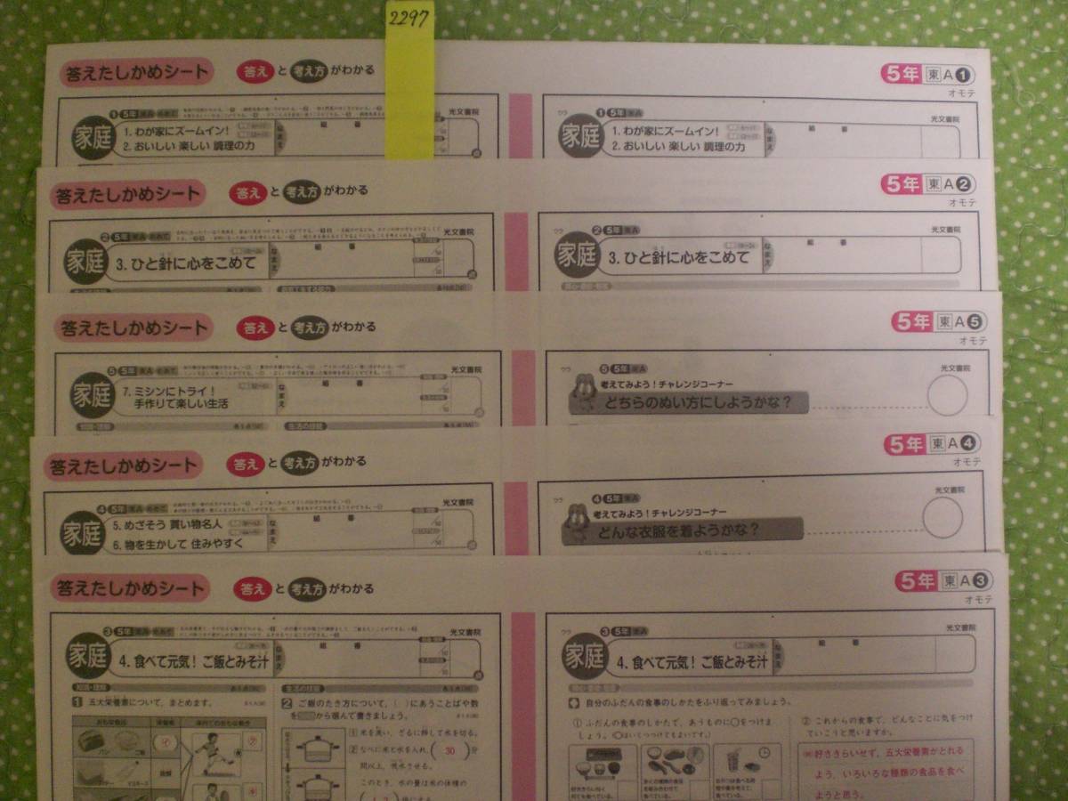 男性に人気 光文書院 小学5年生 家庭 答えたしかめシート 参考書 男性に人気 光文書院 小学5年生 家庭 答えたしかめシート 参考書