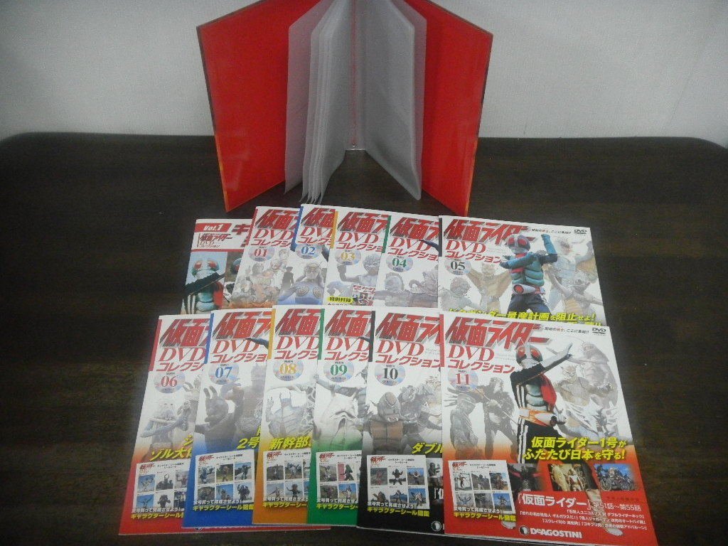 仮面ライダー DVDコレクション Vol.1~11 DVD未開封 シール