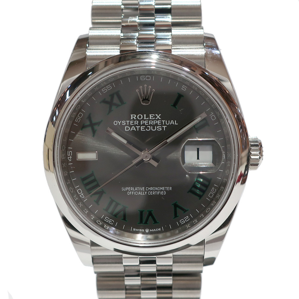 【天白】ROLEX ロレックス 腕時計 デイトジャスト36 126200 スレート ウインブルドン グレー文字盤 自動巻き 箱 保証書 i67mLNwzDEFHPQT2-24968 本体
