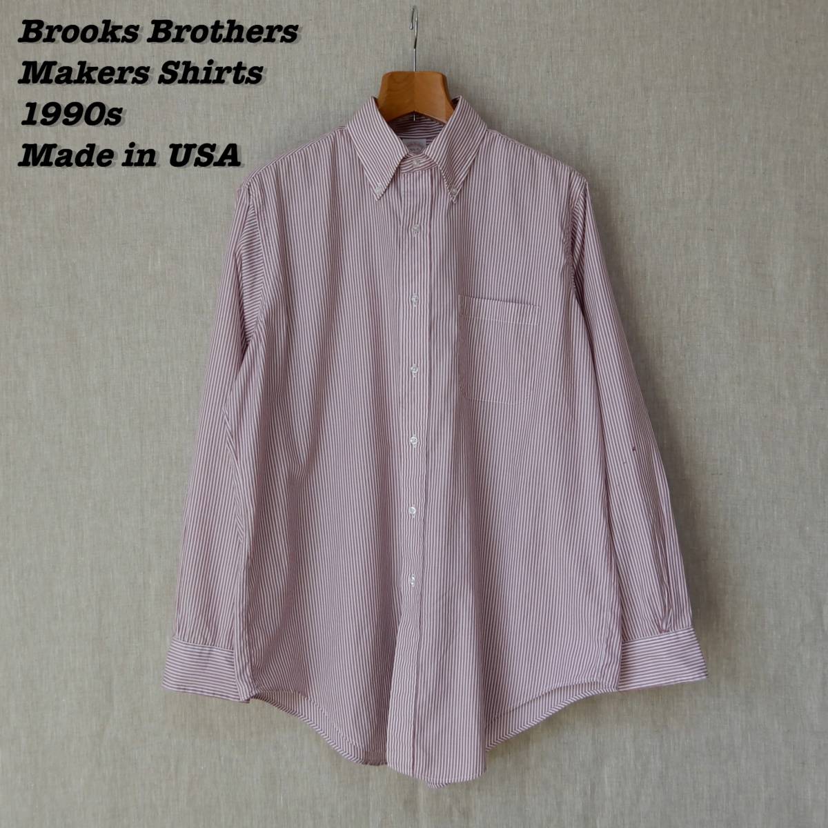 品多く Makers Brothers Brooks B.D. アメリカ製 ボタンダウンシャツ 