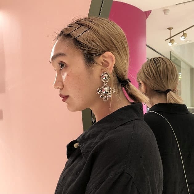 送料無料 定価1.3万 新品 TOGA PULLA Clover earrings シルバー 日本製 トーガ プルラ イヤリング_画像7