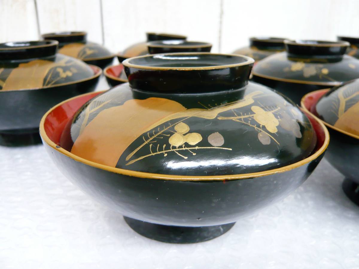 史上最も激安 KATABAMIコーポレーション雅乃 越前漆器 てまり吸物椀 溜
