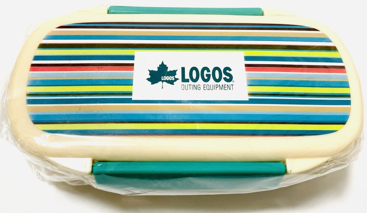  новый товар не использовался нераспечатанный LOGOS Logos коробка для завтрака ланч box зеленый зеленый окантовка 