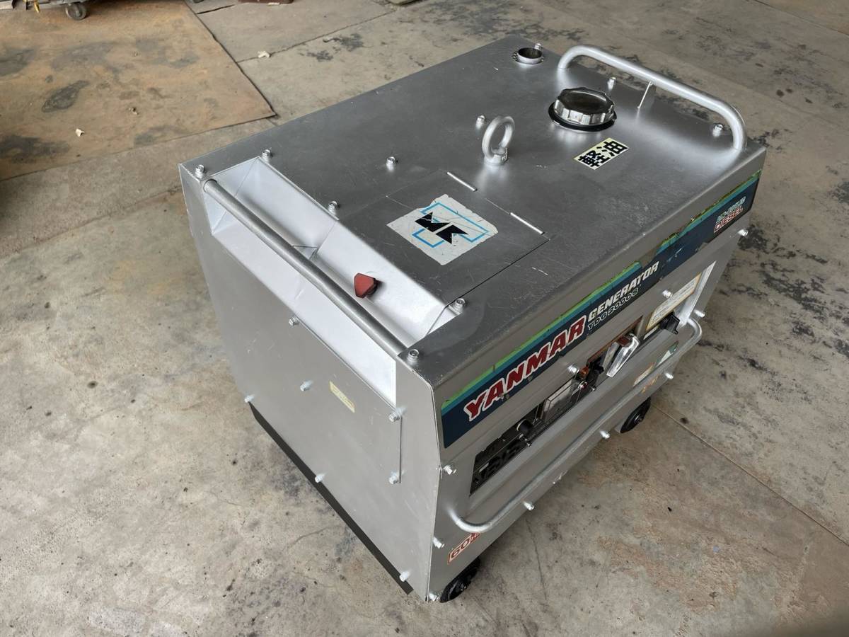 ヤンマーYANMAR YDG2000S ディーゼルエンジン発電機 セル付 小型 60Hz 100V 3.8馬力 バッテリ新品「01」 _画像10