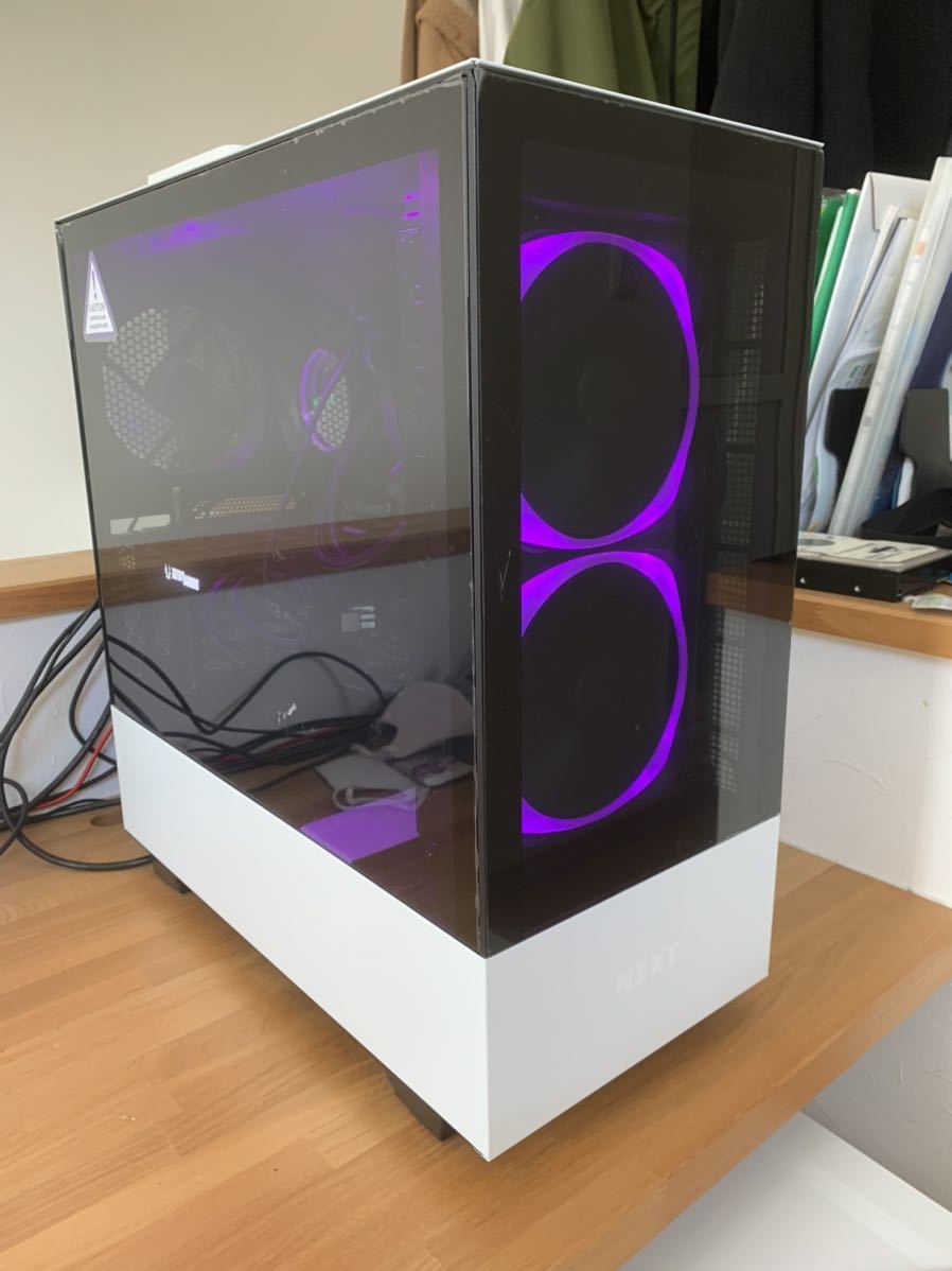 ハイスペックゲーミングパソコン NZXT 水冷 RTX3070搭載 officeSSD