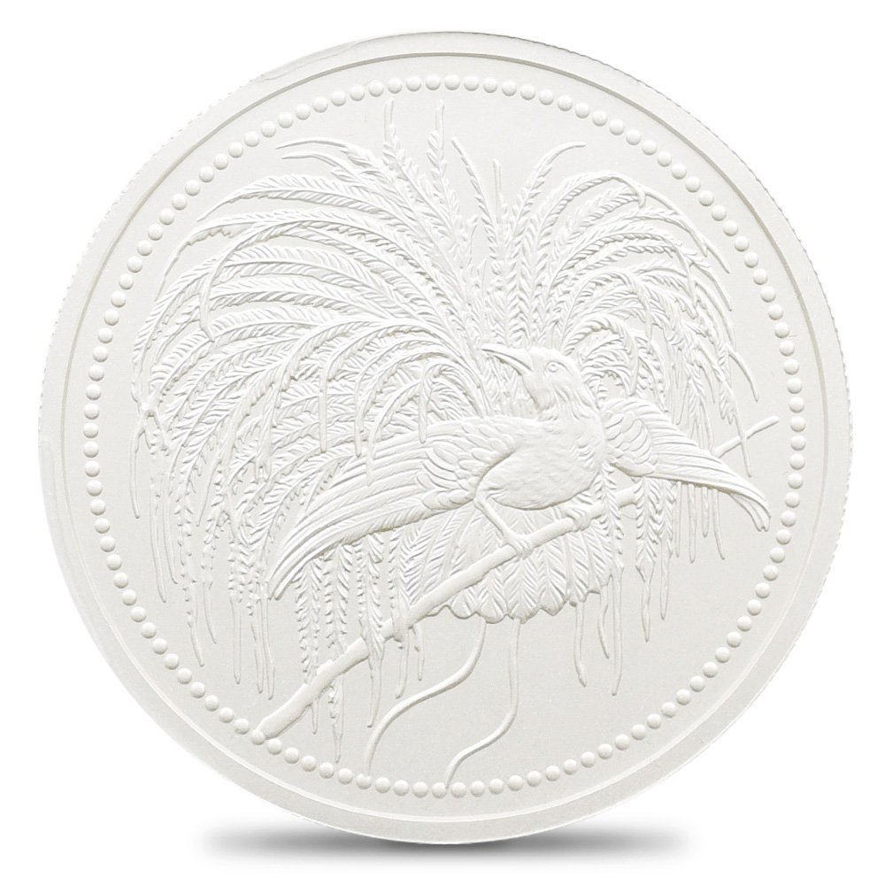 １円スタート パプアニューギニア 2020 極楽鳥 20キナ2オンスマット 