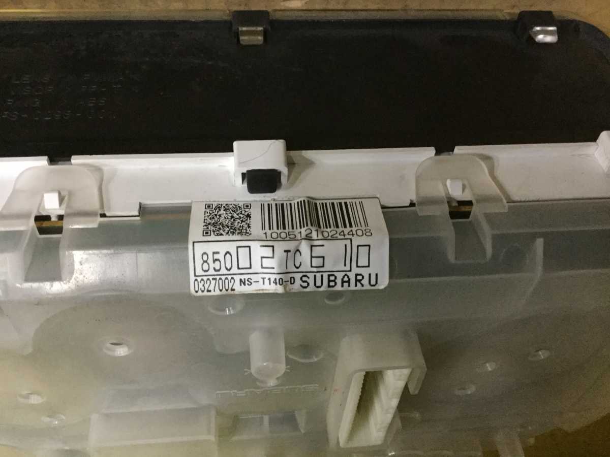 2006年 サンバーディアス TW2 スピードメーター タコメーター付 2006年 サンバーディアス TW2 スピードメーター タコメーター付