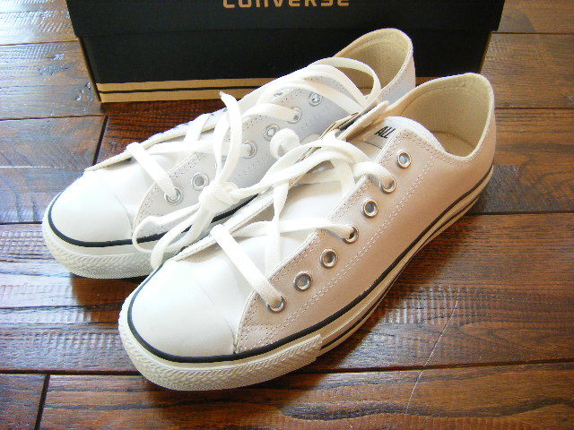 ★28cm★CONVERSE/コンバース★LEATHER ALL STAR OX★11552 WHITE★新品未使用品 箱付★コンバース オールスター レザー 白 ホワイト_画像1